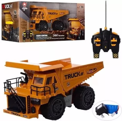 Volqueta Camion Control Recargable Truck Niños